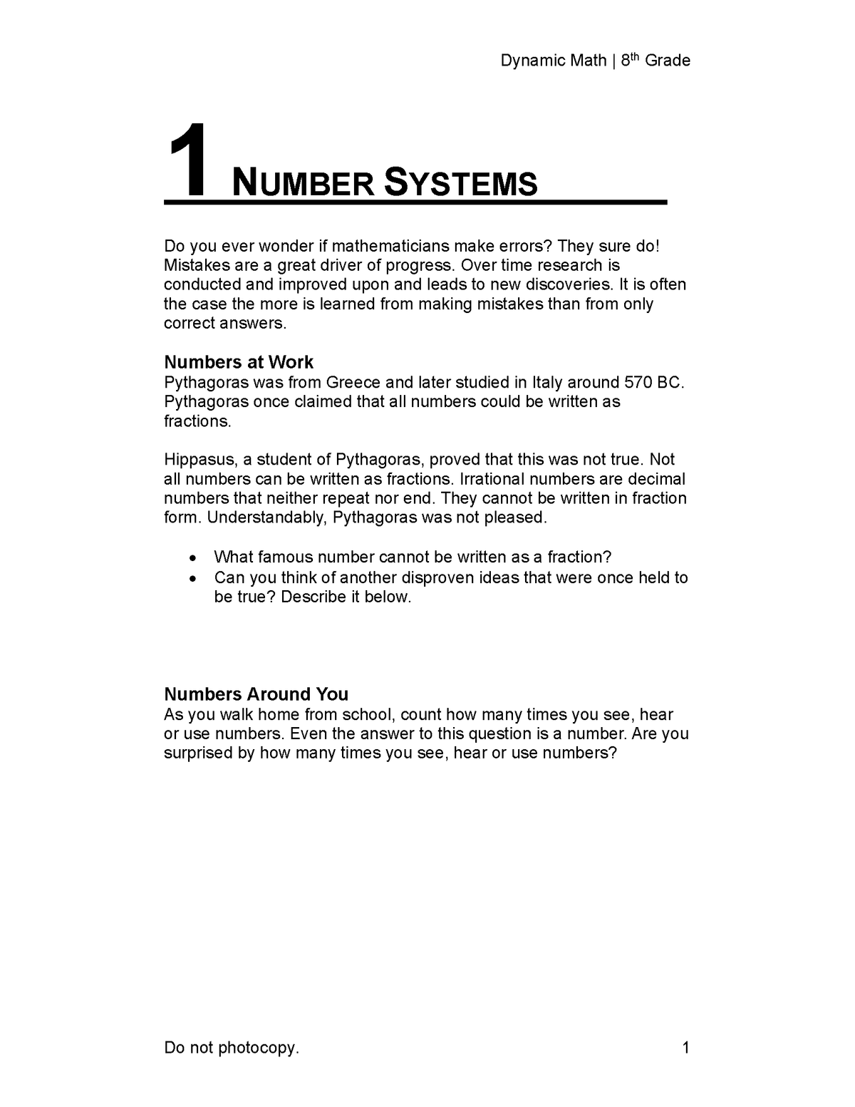 The Dynamic Math Workbook & Study Guide – Complete 8th Grade Math Curriculum, US State Standards Edition! Written by teachers, featuring 100's of examples and practice questions!