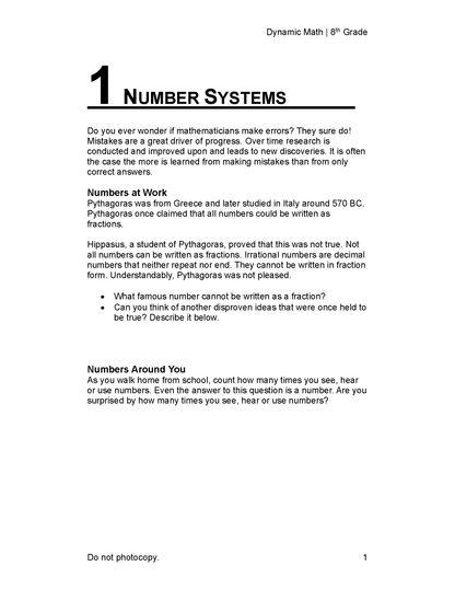 The Dynamic Math Workbook & Study Guide – Complete 8th Grade Math Curriculum, US State Standards Edition! Written by teachers, featuring 100's of examples and practice questions!