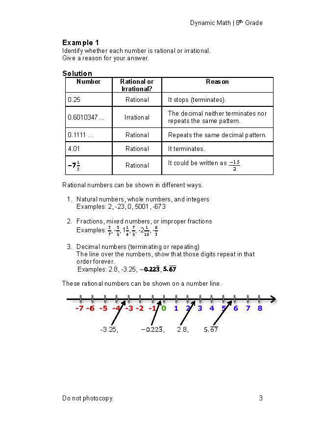 The Dynamic Math Workbook & Study Guide – Complete 8th Grade Math Curriculum, US State Standards Edition! Written by teachers, featuring 100's of examples and practice questions!