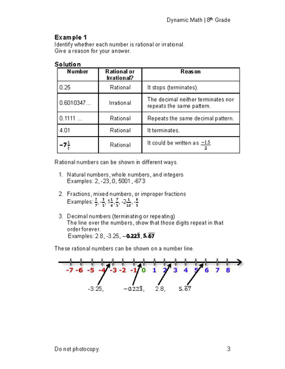 The Dynamic Math Workbook & Study Guide – Complete 8th Grade Math Curriculum, US State Standards Edition! Written by teachers, featuring 100's of examples and practice questions!