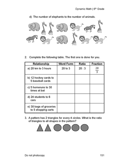 The Dynamic Math Workbook & Study Guide Covers the Complete 6th Grade Math Curriculum, US State Standards Edition! Written by teachers, and featuring 100’s of examples and practice questions!