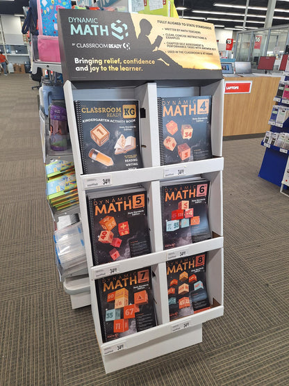 The Dynamic Math Workbook & Study Guide Covers the Complete 4th Grade Math Curriculum, US State Standards Edition! Written by teachers, and featuring 100’s of examples and practice questions!